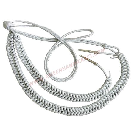 Army Officres Aiguillettes Silver
