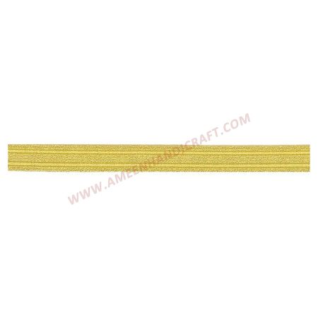 Gold Metallised Polyester Naval Lace 12mm