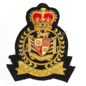 Classic Patch Hand embroidered Gold Bullion Badges