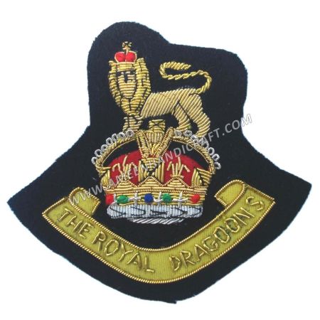 1st Royal Dragoons Bullion Wire Badges