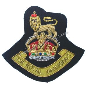 1st Royal Dragoons Bullion Wire Badges