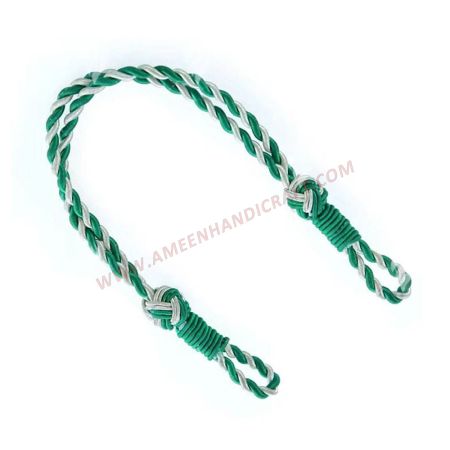 Green & White Cap Cords