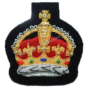 Kings Crown QMS, CSgt and SSgt Crown Badge