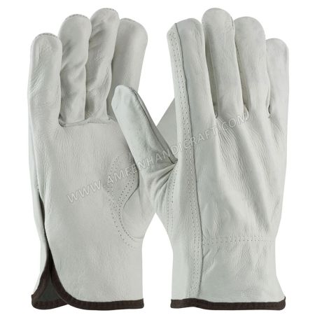 Premium White Goatskin Driving Gloves