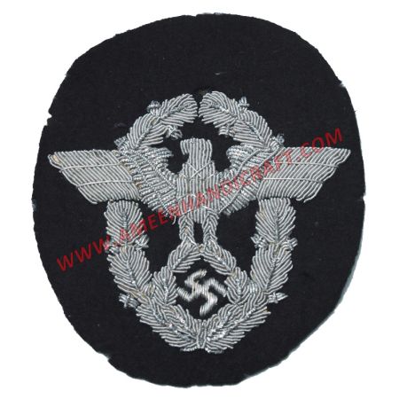 German WWII Fire Police Officers Sleeve Eagle Badge