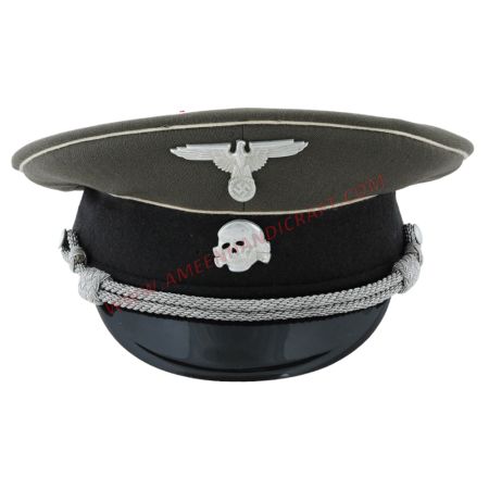 German Waffen SS Officer Visor Cap