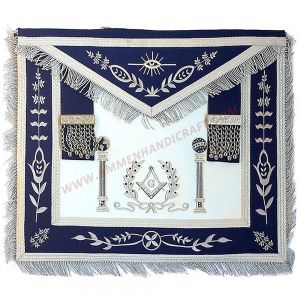 Master Mason Blue Lodge Apron - Navy Blue