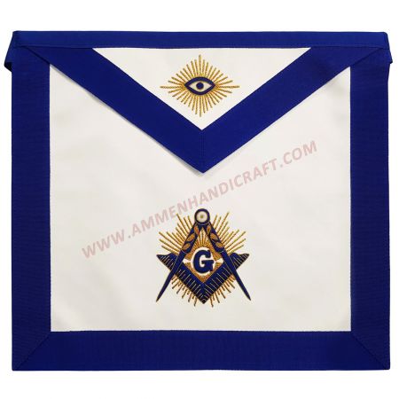 Master Mason Blue Lodge Apron Square & Compass G
