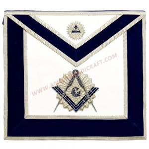 Master Mason Blue Lodge Apron Royal Blue Velvet